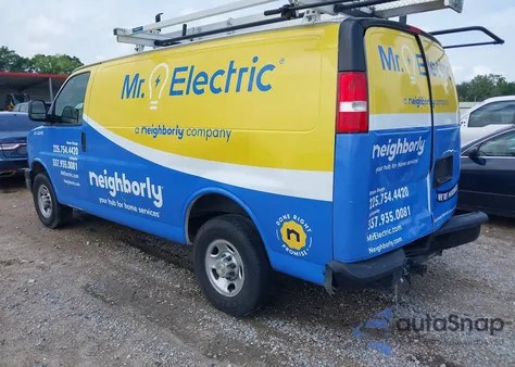 2023 Chevrolet Express Cargo Rwd 2500 Regular Wheelbase Wt из США, поврежденный, VIN 1GCWGAFP2P1212693